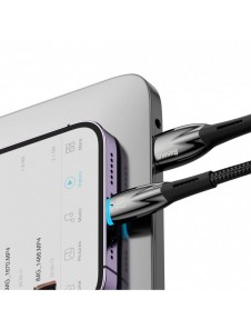 Baseus Glimmer Series kabel USB-A - Lightning 480Mb/s 2.4A 2m svart