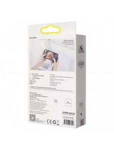 Baseus Legendarisk vinklad nylonkabel USB - Lightning för spelare 2,4A 1m svart (CALCS-01)