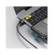 Baseus Legendarisk vinklad nylonkabel USB - Lightning för spelare 2,4A 1m svart (CALCS-01)