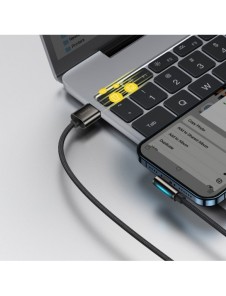 Baseus Legendarisk vinklad nylonkabel USB - Lightning för spelare 2,4A 2m svart (CALCS-A01)