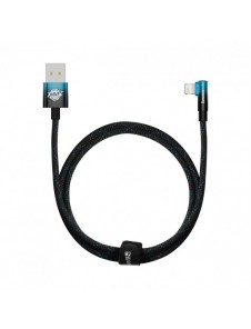 Baseus MVP 2 Vinklad armbågskabel med USB/Lightning-kontakt på sidan 1m 2,4A blå (CAVP000021)