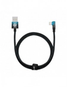 Baseus MVP 2 Vinklad armbågskabel med USB/Lightning-kontakt på sidan 1m 2,4A blå (CAVP000021)