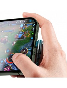 Baseus MVP 2 Vinklad armbågskabel med USB/Lightning-kontakt på sidan 1m 2,4A blå (CAVP000021)