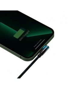 Baseus MVP 2 Vinklad armbågskabel med USB/Lightning-kontakt på sidan 1m 2,4A blå (CAVP000021)
