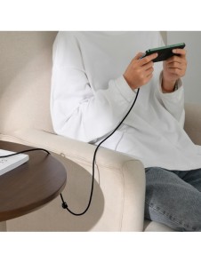 Baseus MVP 2 Vinklad armbågskabel med USB/Lightning-kontakt på sidan 1m 2,4A blå (CAVP000021)