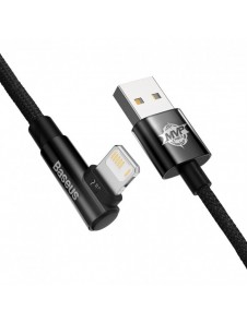 Baseus MVP 2 Vinklad armbågskabel med USB / Lightning-kontakt på sidan 2m 2,4A svart (CAVP000101)