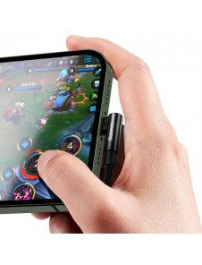 Baseus MVP 2 Vinklad armbågskabel med USB / Lightning-kontakt på sidan 2m 2,4A svart (CAVP000101)