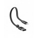Baseus Nimble platt kabel USB / Lightning-kabel med hållare 2A 0,23M svart (CALMBJ-B01)