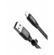 Baseus Nimble platt kabel USB / Lightning-kabel med hållare 2A 0,23M svart (CALMBJ-B01)