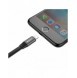Baseus Nimble platt kabel USB / Lightning-kabel med hållare 2A 0,23M svart (CALMBJ-B01)