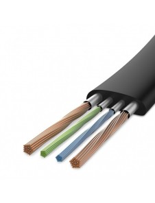 Baseus Nimble platt kabel USB / Lightning-kabel med hållare 2A 0,23M svart (CALMBJ-B01)