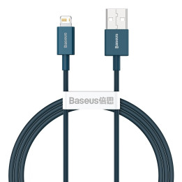 Baseus Superior kabel USB - Lightning 2,4A 1 m Blå (CALYS-A03)
