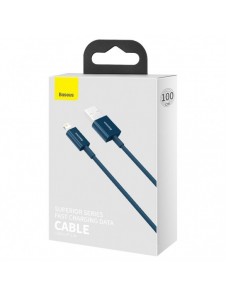 Baseus Superior kabel USB - Lightning 2,4A 1 m Blå (CALYS-A03)