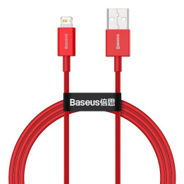 Baseus Superior USB - Lightning-kabel 2,4 A 1 m röd (CALYS-A09)