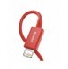 Baseus Superior USB - Lightning-kabel 2,4 A 1 m röd (CALYS-A09)