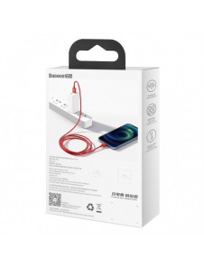 Baseus Superior USB - Lightning-kabel 2,4 A 1 m röd (CALYS-A09)