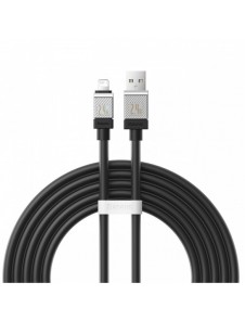 USB - Lightning 2.4A 2m kabel Baseus CoolPlay - svart