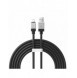 USB - Lightning 2.4A 2m kabel Baseus CoolPlay - svart