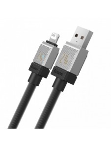 USB - Lightning 2.4A 2m kabel Baseus CoolPlay - svart
