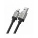 USB - Lightning 2.4A 2m kabel Baseus CoolPlay - svart
