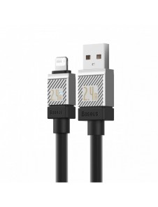 USB - Lightning 2.4A 2m kabel Baseus CoolPlay - svart