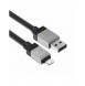 USB - Lightning 2.4A 2m kabel Baseus CoolPlay - svart