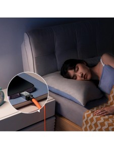 USB - Lightning 2.4A 2m kabel Baseus CoolPlay - svart