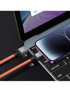 USB - Lightning 2.4A 2m kabel Baseus CoolPlay - svart