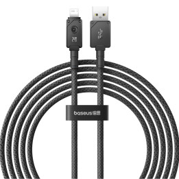 USB-kabel - Lightning Baseus Unbreakable 2.4A 480Mbps 2m - svart