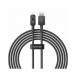 USB-kabel - Lightning Baseus Unbreakable 2.4A 480Mbps 2m - svart