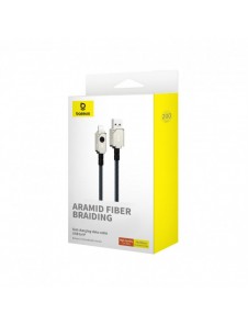 USB-kabel - Lightning Baseus Unbreakable 2.4A 480Mbps 2m - vit