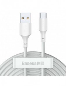 Baseus 2x USB-kabel - USB Typ C snabbladdning Strömleverans Snabbladdning 40 W 5 A 1,5 m vit (TZCATZJ-02)