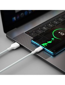 Baseus 2x USB-kabel - USB Typ C snabbladdning Strömleverans Snabbladdning 40 W 5 A 1,5 m vit (TZCATZJ-02)