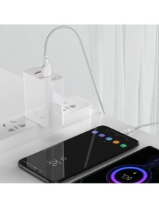 Baseus 2x USB-kabel - USB Typ C snabbladdning Strömleverans Snabbladdning 40 W 5 A 1,5 m vit (TZCATZJ-02)