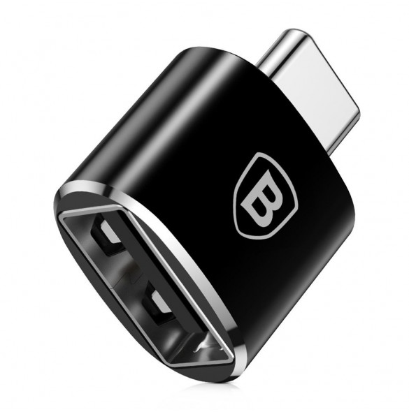 Baseus-adapter från USB till USB Typ C OTG svart (CATOTG-01)