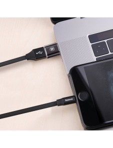 Baseus-adapter från USB till USB Typ C OTG svart (CATOTG-01)