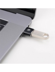 Baseus-adapter från USB till USB Typ C OTG svart (CATOTG-01)