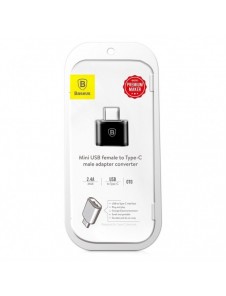 Baseus-adapter från USB till USB Typ C OTG svart (CATOTG-01)