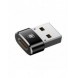 Baseus-adapter från USB Type-C till USB svart (CAAOTG-01)