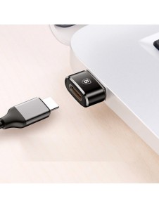 Baseus-adapter från USB Type-C till USB svart (CAAOTG-01)