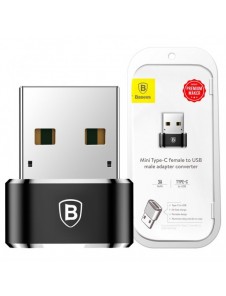 Baseus-adapter från USB Type-C till USB svart (CAAOTG-01)