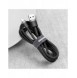 Baseus Cafule-kabel slitstark nylonkabel USB / USB-C QC3.0 2A 2M svart-grå (CATKLF-CG1)