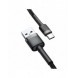 Baseus Cafule-kabel slitstark nylonkabel USB / USB-C QC3.0 2A 2M svart-grå (CATKLF-CG1)