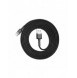 Baseus Cafule-kabel slitstark nylonkabel USB / USB-C QC3.0 2A 2M svart-grå (CATKLF-CG1)