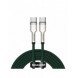 Baseus Cafule Metal Datakabel USB Typ C - USB Typ C 100 W (20 V / 5 A) Strömförsörjning 2 m grön (CATJK-D06)