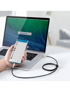 Baseus Cafule Metal Datakabel USB Typ C - USB Typ C 100 W (20 V / 5 A) Strömförsörjning 2 m grön (CATJK-D06)