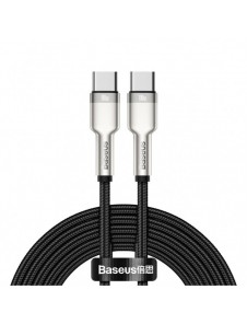 Baseus Cafule Series Metal Data USB Typ C - USB Typ C-kabel Strömförsörjning 100 W (20 V / 5 A) 2 m svart (CATJK-D01)