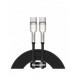 Baseus Cafule Series Metal Data USB Typ C - USB Typ C-kabel Strömförsörjning 100 W (20 V / 5 A) 2 m svart (CATJK-D01)