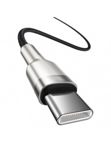 Baseus Cafule Series Metal Data USB Typ C - USB Typ C-kabel Strömförsörjning 100 W (20 V / 5 A) 2 m svart (CATJK-D01)