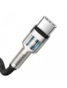 Baseus Cafule Series Metal Data USB Typ C - USB Typ C-kabel Strömförsörjning 100 W (20 V / 5 A) 2 m svart (CATJK-D01)